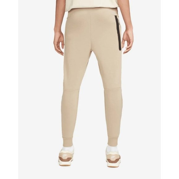 Nike Men's Sportswear Tech Fleece Jogger Pants Khaki Black Size L NEW! - Picture 2 of 6